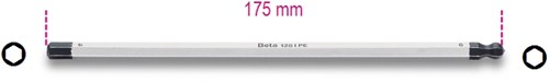 Beta Omkeerbare schroevendraaier klingen voor inbus schroeven 1281PE 5 - 012810345