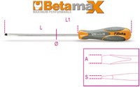 Beta Schroevendraaier voor sleufschroeven 1290 5,5X150 - 012900042