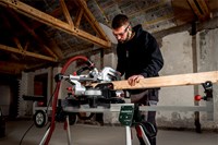 Metabo Afkortzaag KGS 216 M met trekfunctie | nieuwste model + KSU 251 onderstel - 691213000-11