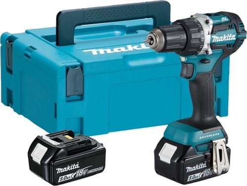 Makita DDF484RTJ 18V Boor schroefmachine Koolborstelloos 5 0 Ah accu 2 st snellader Mbox ToolMax