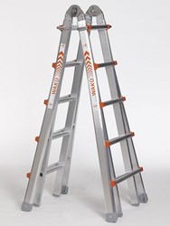 Waku Professionele telescopische vouwladder 4x5 treden Waku - 1413800102