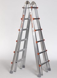 Waku Professionele telescopische vouwladder 4x6 treden Waku - 1413800103