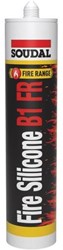 Soudal Fire Silicone B1 FR | Brandwerende siliconenkit | Grijs | 300 ml - 147412