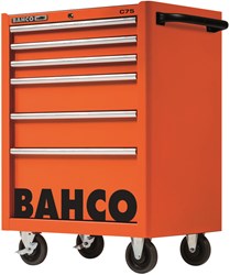 Bahco Gereedschapswagen 'classic' C75 26" met 6 lades | rood | 986 mm x 501 mm x 763 mm - 1475K6RED