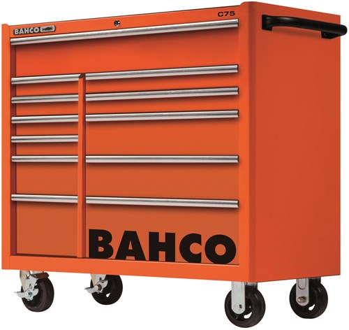 Bahco Gereedschapswagen 'classic' C75 40" met 12 lades | zwart | 1100 mm x 501 mm x 50 mm - 1475KXL12BLACK