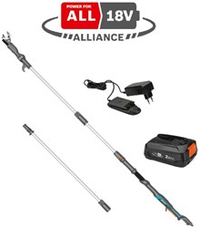 Gardena HighCut 360/18V P4A Set | Accu-telescooptakkenschaar 18V (1x 2.0Ah accu + snellader) - 14776-20