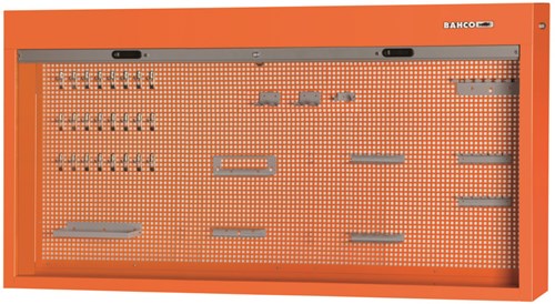 Bahco Kast met rolluik en haken voor montage aan wand of werkbank - 1495CS18HK