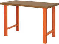 Bahco Werkbank | heavy-duty | met MDF werkblad | 4 poten | oranje | 1500 mm x 750 mm x 1030 mm - 1495WB15TD