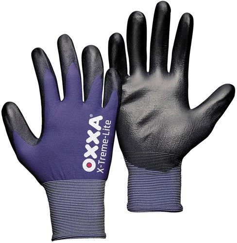 Oxxa X-Treme-Lite Werkhandschoen Pu Nylon Blauw, 10 - 15110010 - 15110010
