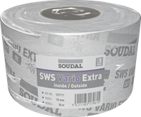 Soudal SWS Vario Extra | Vochtregulerende folie | 100 mm x 30 m | Wit - 157712