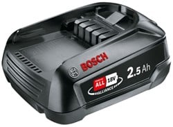 Bosch Groen Accupack PBA 18V 2.5Ah W-B 18V Li-Ion Accu - 1600A005B0