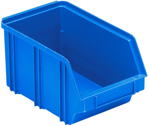 Sichtlagerboxen Gr.2 Stapelboxen Sichtbox Lagerbox blau 200 Stück