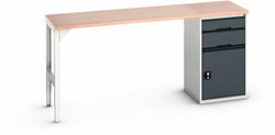 Bott Verso Werkbank | 2 Lades | Breedte Lade 525mm | Multiplex | RAL 7016 - 16921952.19