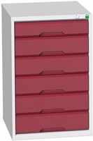Bott Verso Schuifladenkast | 525x550x800mm | 6 Laden | RAL 3004 - 16925014.24
