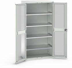 Bott Verso Systeemkast | 1050x550x2000mm | 4 Legborden | 2 Raamdeuren | RAL 7035 - 16926277.16