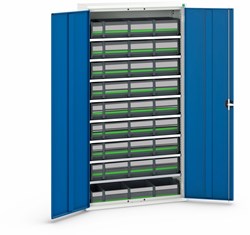 Bott Verso Magazijnkast | 8 Legborden | 36 BottBoxen | RAL 5010 - 16926505.11
