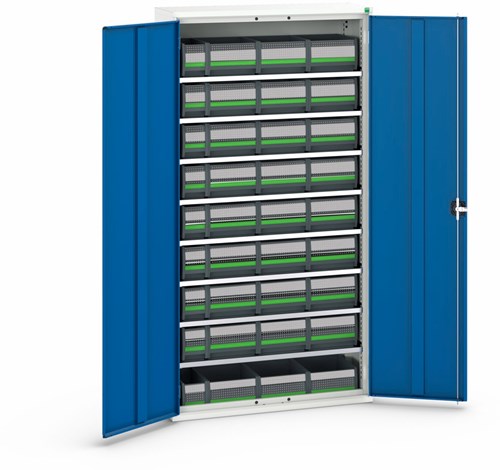 Bott Verso Magazijnkast | 8 Legborden | 36 BottBoxen | RAL 5010 - 16926505.11