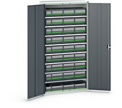 Bott Verso Magazijnkast | 8 Legborden | 36 BottBoxen | RAL 7016 - 16926505.19