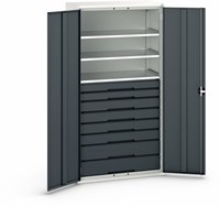 Bott Verso Systeemkast | 1050x550x2000mm | 3 Legborden | 8 Lades | RAL 7016 - 16926577.19