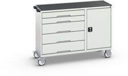 Bott Verso Montagewagen | 5 Lades | 1 Deur | Afrolrand | RAL 7035 - 16927152.16