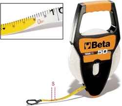 Beta Rolbandmaat met handgreep, schokbestendig ABS huis, kunststof meetlint, precisie klasse III 1694A/L30 - 016940230