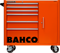 Bahco 40" klassieke C75 gereedschapswagen met 6 lades en opbergkast | 1100 x 986 x 501mm - 1475KXL6C-2