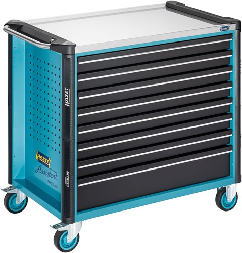 HAZET Gereedschapwagen Assistent 179NXXL-8D - L x B x H: 1133 mm x 642 mm x 1020 mm - Laden, ondiep: 7× 81 x 870 x 522 mm - Laden, diep: 1× 166 x 870 x 522 mm