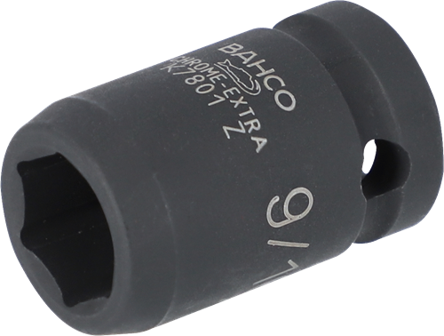 Bahco Slagdop 1/2" | zeskant | gefosfateerd | 1.1/2" - retailverpakking - SBK7801Z-1.1/2