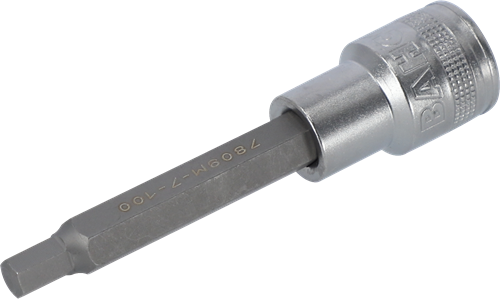 Bahco Schroevendraaierdopsleutel 1/2" | vierkantaansluiting | lang | zeskant 14 mm | 120 mm - 7809M-14-120