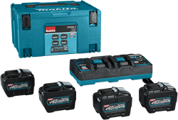 Makita Startset XGT DC40RB/4xBL4080F - 1910A8-3 - 1910A8-3