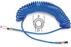 Beta Polyuretheen spiraalslang, 95 Shore, uittrekbaar tot 9 meter 1915B 8X12 - 019150012