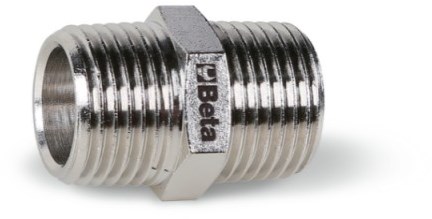 Beta 1918N 1/4x1/4 Verbindingsnippels met tapse draad (BSPT) - 019180300