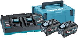Makita 191U13-9 | Startset | XGT DC40RB Duolader + 2 x Accu BL4050F | 40V max | 5.0Ah in MBox - 191U13-9