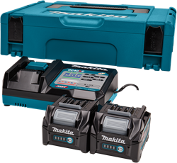 Makita Startset XGT DC40RC/2xBL4025 - 191V27-4