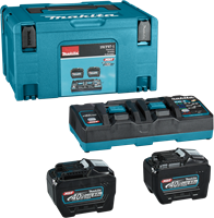 Makita 191Y97-1 | XGT startset 40V Max in Mbox3 (2x 8.0Ah BL4080F accu + DC40RB duo snellader) - 191Y97-1