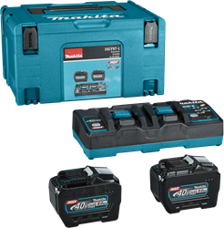 Makita 191Y97-1 | XGT startset 40V Max in Mbox3 (2x 8.0Ah BL4080F accu + DC40RB duo snellader) - 191Y97-1
