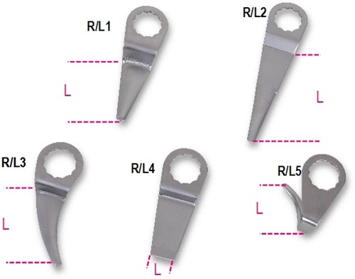 Beta 1938 R/L2-blades for windscreen removers 1938R/L2 - 019380042