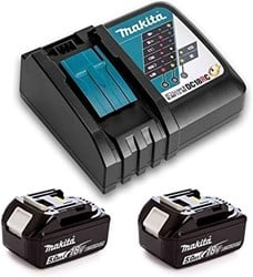 Makita Accessoires Starterset - 2x Accu BL1850B 18V 5,0Ah + DC18RC acculader  197570-9