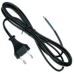 Enzo Eurosnoer 2x0,75 zwart 2 meter 1065520