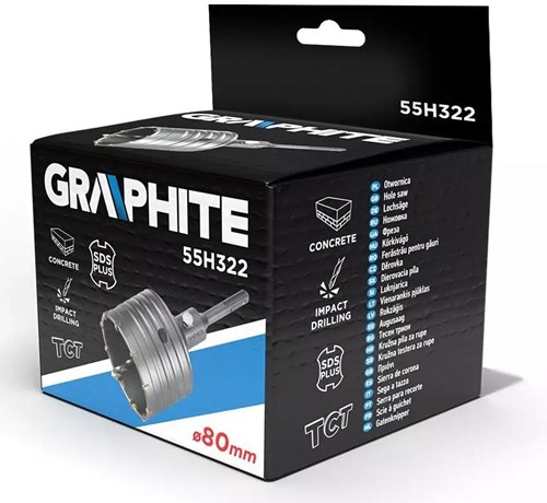 Graphite Dozenboor 80mm + SDS - 6480300-2