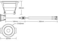 MiBoxer RGB-CCT mini downlighter 3W 12V RGB+2700-2200K - LED0290-2