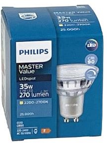 Philips Philips MASTER LED MV DimTone 4,5-50W GU10 827 40D LED3414-2
