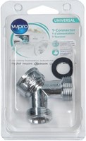 Enzo Wpro Y stuk chroom, 2 toevoerslangen 1 watertoevoer - 1400238-2