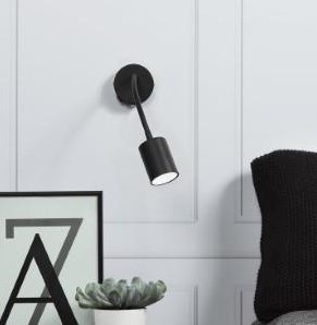 Nordlux Wandlamp Explore Flex GU-10 met schakelaar zwart - 4800428-2