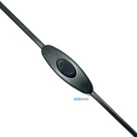 Enzo Eurosnoer 2x0,75 schakelaar zwart 2 meter 1065220-2