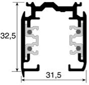 Nordic Rail wit 3 fasen 4 meter 5050011-2