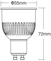 MiBoxer RGB-CCT LED GU10 6W RF 2.4G - LED0211-2