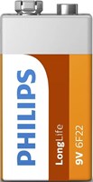 Philips Philips Longlife 9V batterij 6F22 blister 1 - 3111025-2