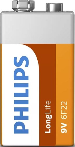 Philips Philips Longlife 9V batterij 6F22 blister 1 - 3111025-2