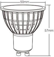 Mi-light RGB-CCT LED GU10 4 watt RF 2.4G LED0210-2